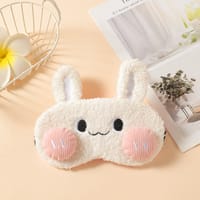 Cute Cat Design Luxury Eye Mask for Sleeping Cute Cartoon design Sleeping Mask Travel Rest Eye Shade Band Eye Patch Blindfold Sleep Aid Eyepatch(with gel pad)_img_7