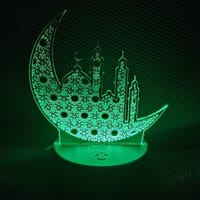 GearUP Acrylic Multicolor Night Lamp (Ramadan Mubarak) – White Base_img_0