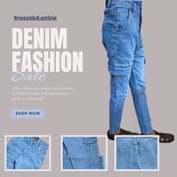 Premium Jeans Cargo ( Light Blue)_img_1