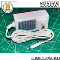 DC 12V 3A 36W AC 100-240V Converter Adapter Charger Power Supply 3A High Quality Adaptor (White)_img_1