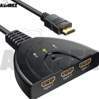 4K HDMI Switch 3-in-1 Out with Pigtail Cable - Black_img_0