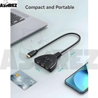 4K HDMI Switch 3-in-1 Out with Pigtail Cable - Black_img_1