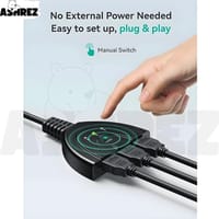 4K HDMI Switch 3-in-1 Out with Pigtail Cable - Black_img_3