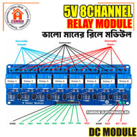 8 Channel 5V Relay Module DC 5V Eight Channels Isolated Relay Control Module With Screw Terminal For Arduino DC5V With Optocoupler Protection Electronics_img_4