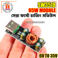 SW3518 65W 6-35V DC to USB Type C PD 3.0 QC4 Type A QC3.0 DC Fast Charge 12V 24V Step-Down Power Module USB Type-C Mobile Phone Quick Charge Adapter_img_6