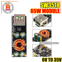 SW3518 65W 6-35V DC to USB Type C PD 3.0 QC4 Type A QC3.0 DC Fast Charge 12V 24V Step-Down Power Module USB Type-C Mobile Phone Quick Charge Adapter_img_7