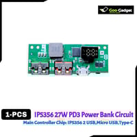 IP5356 27W Quick Charge PD3.1 USB 3.1 Gen-1 Digital Power Bank Circuit – 3-in-1 Charging Input Output Port – LED Display_img_1