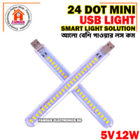 5V 12W USB LED Night Light 24 LED Light SMD Table Desk Lamp Book Flashlight Night Light for Power Bank Laptop Camping_img_4