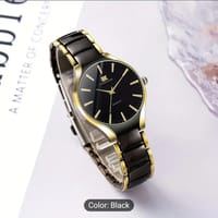 2 pcs of Elegant Quartz Couple Watch Set, Classic British Style, Fashionable Business Watches for Men And Women, Round Alloy Case, Non-Rechargeable Battery, Fashion Accessories (Excluding Watch Box)  32_img_2