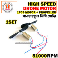 High Speed 51000 RPM 3.7V Mini DC Drone Motor and Propeller-1SET_img_0