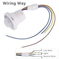 Light PIR Infrared Motion Sensor Switch | AC 110V/220V | Adjustable Time Delay | Day/Night Mode_img_2