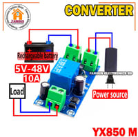 YX850 Power Failure Automatic Switching Standby Li-ion Lithium Module - 5V-48V Universal Emergency Converter JY-850 - Reliable Backup Power_img_6