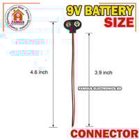 1PCS- 9V Battery Connector BLACK Color DC 9V Battery Clip Connector Leads Socket 6F22 Battery Holder Snap Cables 9 Volt For Arduino Electronics Projects Power Supply_img_4