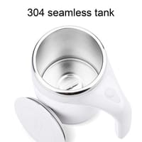 Multi-Functional Magnetized Stirring Cup- White Color_img_1