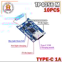 10PCS TP4056 Type-C USB 5V 1A 18650 Lithium Battery Charger Module Charging Board with Dual Protection Functions_img_4