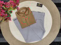 Formal Ash pant with Brown shirt_img_0