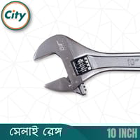 ১০ ইঞ্চি সেলাই ​​রেঞ্চ প্রিমিয়াম কুয়ালিটির গ্রে ফিনিশ করা অ্যাডজাস্টেবল শিফটার মুভেবল স্প্যানার রেঞ্চ_img_4