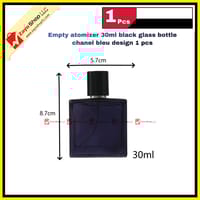 Empty atomizer 30ml black glass bottle chanel bleu design 1 pcs_img_1