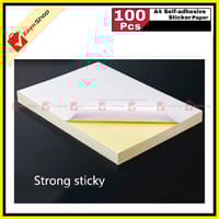 Sticker Paper Glossy A4 Size Pack of 100 pcs_img_1