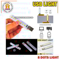 Mini Portable USB LED 5V 8 LED Light SMD Table Desk Lamp Book Flashlight Night Light for Power Bank Laptop Camping_img_3
