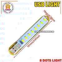 Mini Portable USB LED 5V 8 LED Light SMD Table Desk Lamp Book Flashlight Night Light for Power Bank Laptop Camping_img_4