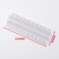 MB-102 830 Point Solderless Breadboard | PCB Test & Development Board for Arduino | 165mm × 56mm_img_1