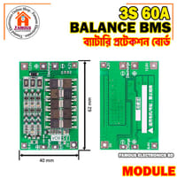 3s 60A Li-ion Lithium Battery Charger Protection Board BMS Balance version - Innovative Design - Expression of Yourself_img_6