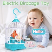 কথা বলা পাখি, পাখির গানের খেলনা, মিনি ভয়েস কন্ট্রোল ইন্ডাকশন ছোট পাখির খাঁচা খেলনা_img_0
