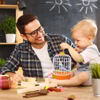 কথা বলা পাখি, পাখির গানের খেলনা, মিনি ভয়েস কন্ট্রোল ইন্ডাকশন ছোট পাখির খাঁচা খেলনা_img_1