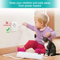 বেবি সেফটি ইলেকট্রিক্যাল সকেট কভার-১০ পিসি সেট, মাল্টিপ্লাগ সেফটি গার্ড, ইলেকট্রিক সকেট প্লাগ প্রোটেক্টর_img_4