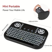 GearUP MK20 2.4GHz + Wireless Dual Mode RGB Backlit Rechargeable Mini Portable Keyboard With Touchpad_img_3