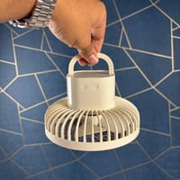 Jy Super JY-2218 Professional Rechargeable Portable Mini Table Fan Strong Wind Left to Right Oscillating Angle 45 Degrees - AC/DC_img_3