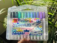 24 Acrylic Brush Pen + One Book (Combo)_img_4