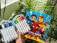 12 Acrylic Brush Pen + One Book (Combo)_img_5