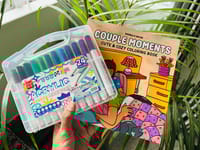 24 Acrylic Brush Pen + One Book (Combo)_img_0