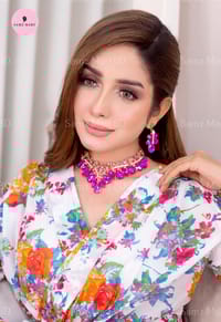 Rose Gold Luxury Party Necklace Set+ Bracelet_img_1