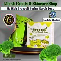 👉🔰BE RICH Broccoli Herbal Scrub Soap(35gm)_img_0