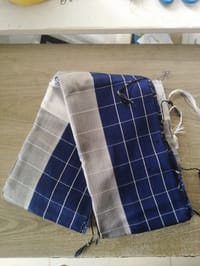 Maroon& Blue Halfsilk Saree for Women_img_1