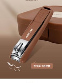 Anti-Splash Nail Care 7 Pcs New Manicure Set (Brown)_img_2