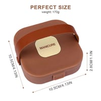 Anti-Splash Nail Care 7 Pcs New Manicure Set (Brown)_img_6