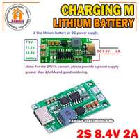 Multi-Cell 2S 2A Type-C To 8.4V Step-Up Boost Lipo- Polymer Li-Ion Charger 7.4V 18650 Lithium Battery_img_3