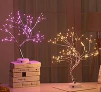 DIY Led Desk Tree Lamp, Desk Table Decor 36 Pearl LED Lights for Home, Bedroom_img_0