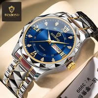 BINBOND Waterproof Luminous Dual Calendar Watch Men's_img_1