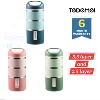 Tedemei 3.5 layers 1.43L Stainless Steel Bowl Lunch Box হটপট সিস্টেম লাঞ্চ বক্স টিফিন বাটি_img_2