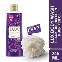 Lux Body Wash Black Orchid Scent & Juniper Oil With Free Loofah_img_0