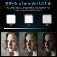 Video -Making Tripod Kit For Live Broadcast 3 In 1 With Microphone, Led Light, Mini Stand & Remote Control, Vloging Kit_img_2