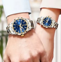 BINBOND Men & Ladies Quartz Watch Luxury Fashion Waterproof Watch Stainless Steel Business Wrist_img_0