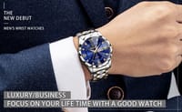 BINBOND Men & Ladies Quartz Watch Luxury Fashion Waterproof Watch Stainless Steel Business Wrist_img_2