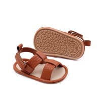Baby Boy Woven Striped Sandals Anti Slip Soft Sole (6 to 18 Months)_img_2