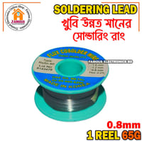 Silver Soldering Lead, Welding Iron Wire Reel 0.8mm Rosin Core Flux Solder Wire Reel Insulation Resistance-65g_img_4